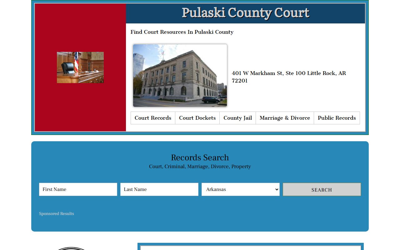 Pulaski County court records online search portal