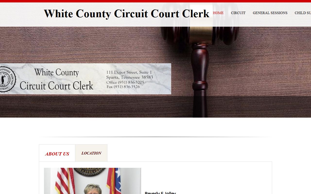 White County Circuit Clerk website showing court records access for Searcy background checks